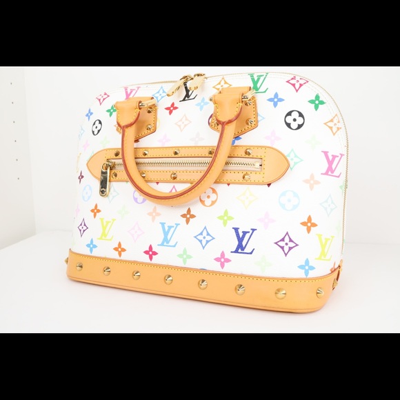 💔SOLD💔 Louis Vuitton Multicolor Alma PM Tote Bag - Picture 11 of 16